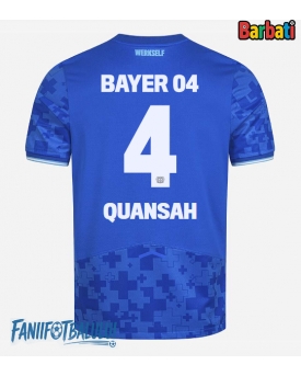 Bayer Leverkusen Jarell Quansah #4 Tricou Fotbal Replică 2025-26 Barbati Treilea